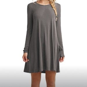 “The T-Shirt Dress” - Long Sleeves